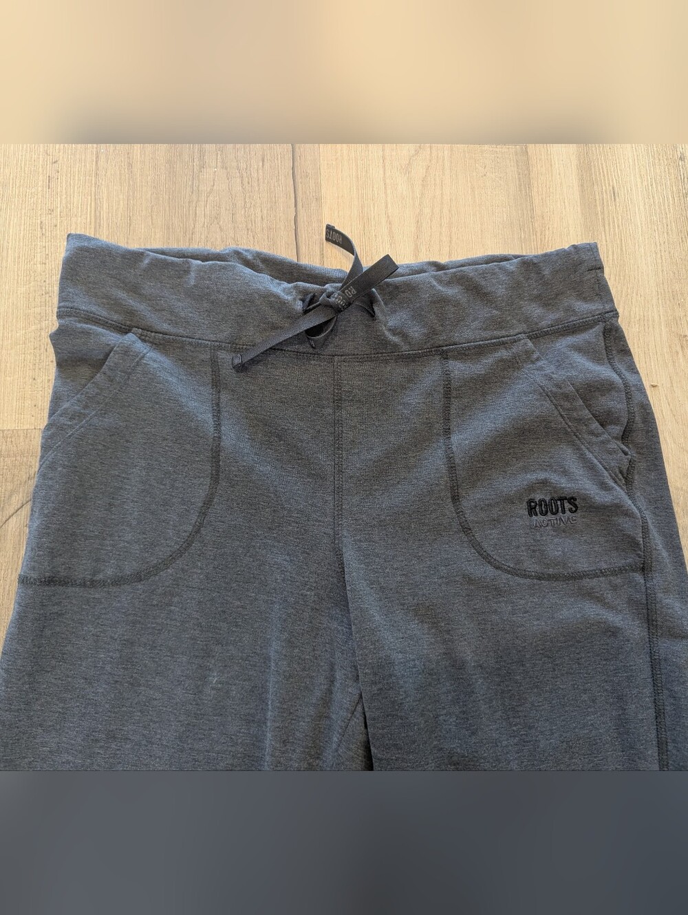 Roots Women's Dark Gray Drawstring Lounge Pants - Picture 3 of 9